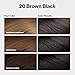 Revlon ColorSilk with Bond Repair Complex, Black Permanent Hair Color, 100% Gray Coverage, Ammonia Free Hair Dye, Vegan Keratin, 20 Brown Black (Pack of 3)