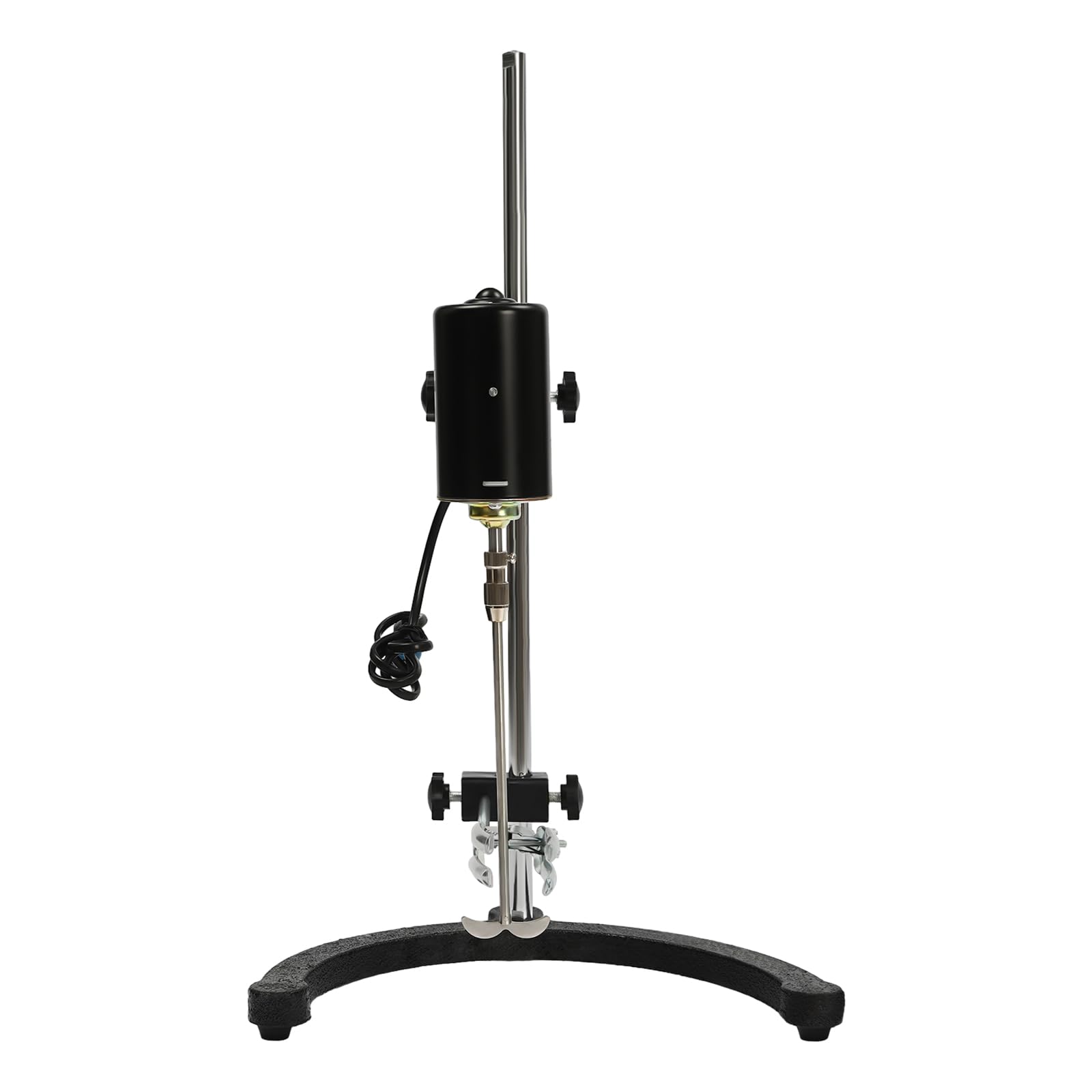 Mezclador de laboratorio de acero inoxidable de 100 W con panel de control ajustable de 0-120 minutos, agitador aéreo digital de laboratorio, mezclador eléctrico de velocidad variable, 0-3000 rpm