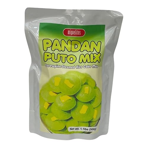 Miguelitos PANDAN PUTO Mix 1764oz - Mezcla de pastel de arroz al vapor Philippines HALAL
