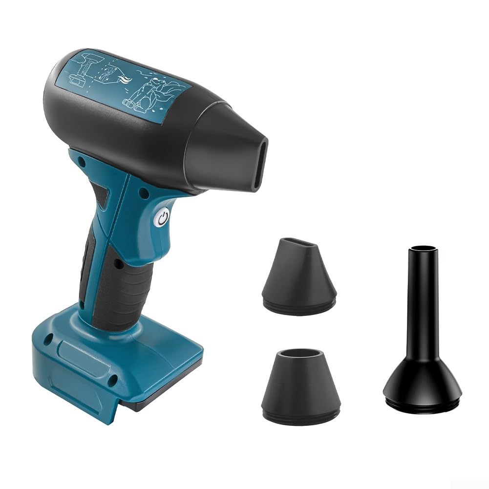 Ventilador portátil de turbina sopladora compatible con Dewalt 18V 20V batería bomba de aire plumero Jet Dry herramienta de jardín profesional (a)