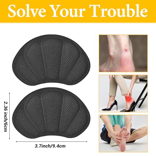 Image of COMNICO Shoe Filler for Too Big Shoes, 4 Pcs Toe Filler Cushion Inserts Prevent Heel Slipping Shoe Inserts Make Shoes Fit for Men and Women Sports High Heels Boots