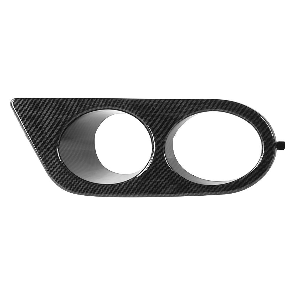 Copertura Fari Nebbia Anteriore in Stile Carbonio 2 Pezzi con Doppie Fori Accessorio Auto Adatto per E46 M3 2001 2006 Materiale Plastico Resistente e Durabile