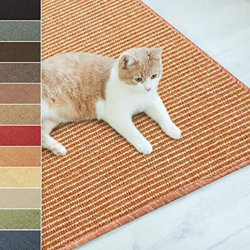 Floordirekt Sisal Fußmatte Teppich Vorleger Kratzteppich Katzenmöbel Kratzmatte Sisalmatte, widerstandsfähig & in vielen Farben und Größen erhältlich (60 x 80 cm, Terra) Floordirekt Sisal Fußmatte Teppich Vorleger Kratzteppich Katzenmöbel Kratzmatte Sisalmatte, widerstandsfähig & in vielen Farben und Größen erhältlich (60 x 80 cm, Terra)