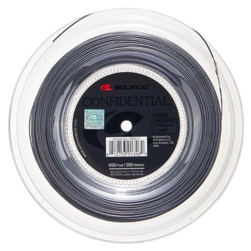 Solinco Confidential Tennis-Saitenrolle, 200 m, 17 Stück