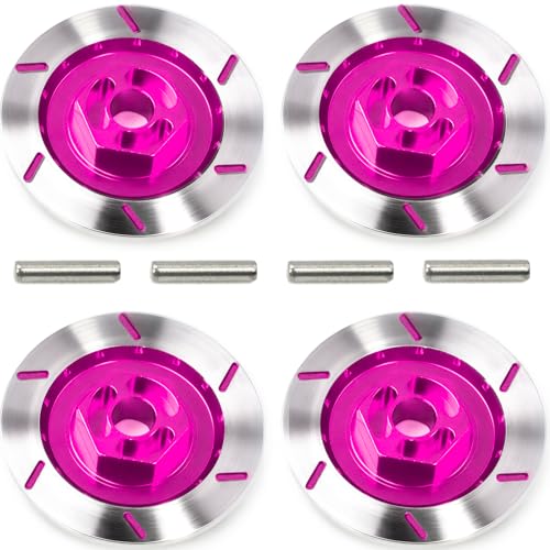 Fraizoe RC Brake Discs with 12mm Hex Hub for 1/10 Scale RC Cars - Aluminum Alloy Upgrade Kit for Drift, On-Road Car - CNC Machined Performance Part...