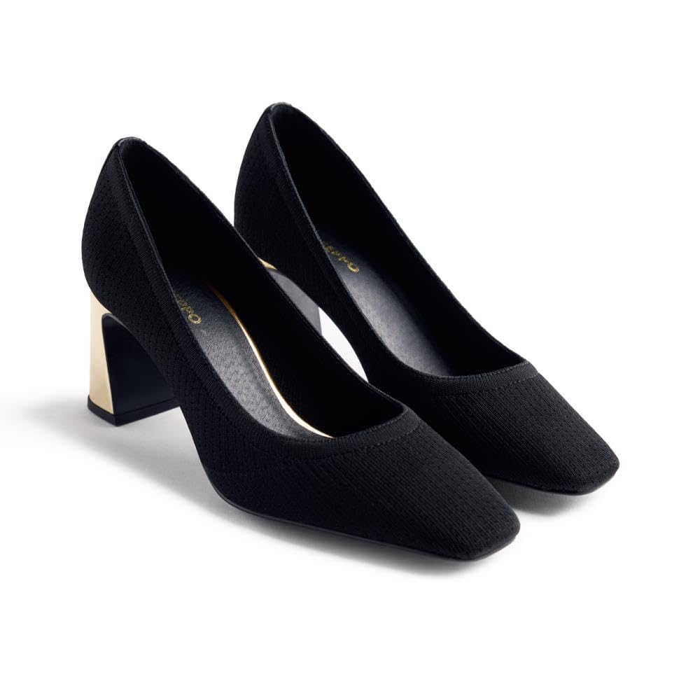 GIOSEPPO Women's Okemos Platform, Black/White, 7 UK