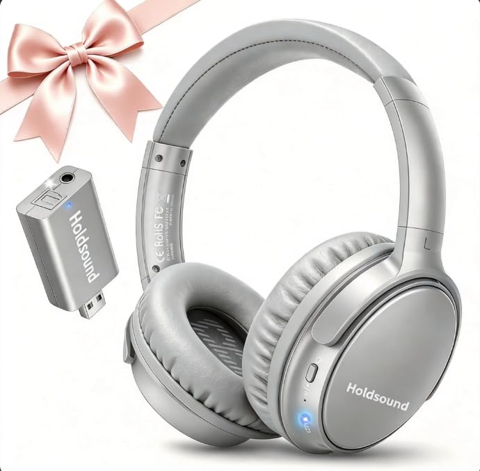 Image of Holdsound BKM400 Wireless Headphones for TV Watching with USB Transmitter