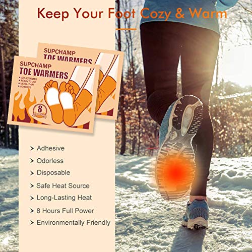 Supchamp Scaldapiedi - Scaldini per Piedi 10 o 40 Paia - Scaldapiedi per Scarpe - Solette riscaldanti - 8 Ore di Piedi Caldi - Image 7