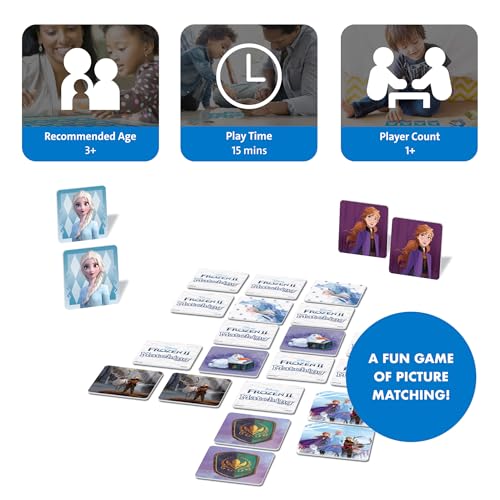 Wonder Forge Frozen 2 Memory Matching Game for Kids Ages 3-5 - Toddler Learning & Educational Toys Featuring Anna, Elsa, and Olaf - Fun Disney Toys by Wonder Forge - Image 2