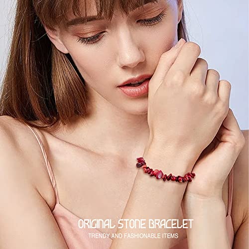 Pulsera de piedras naturales en bruto miniatura 5