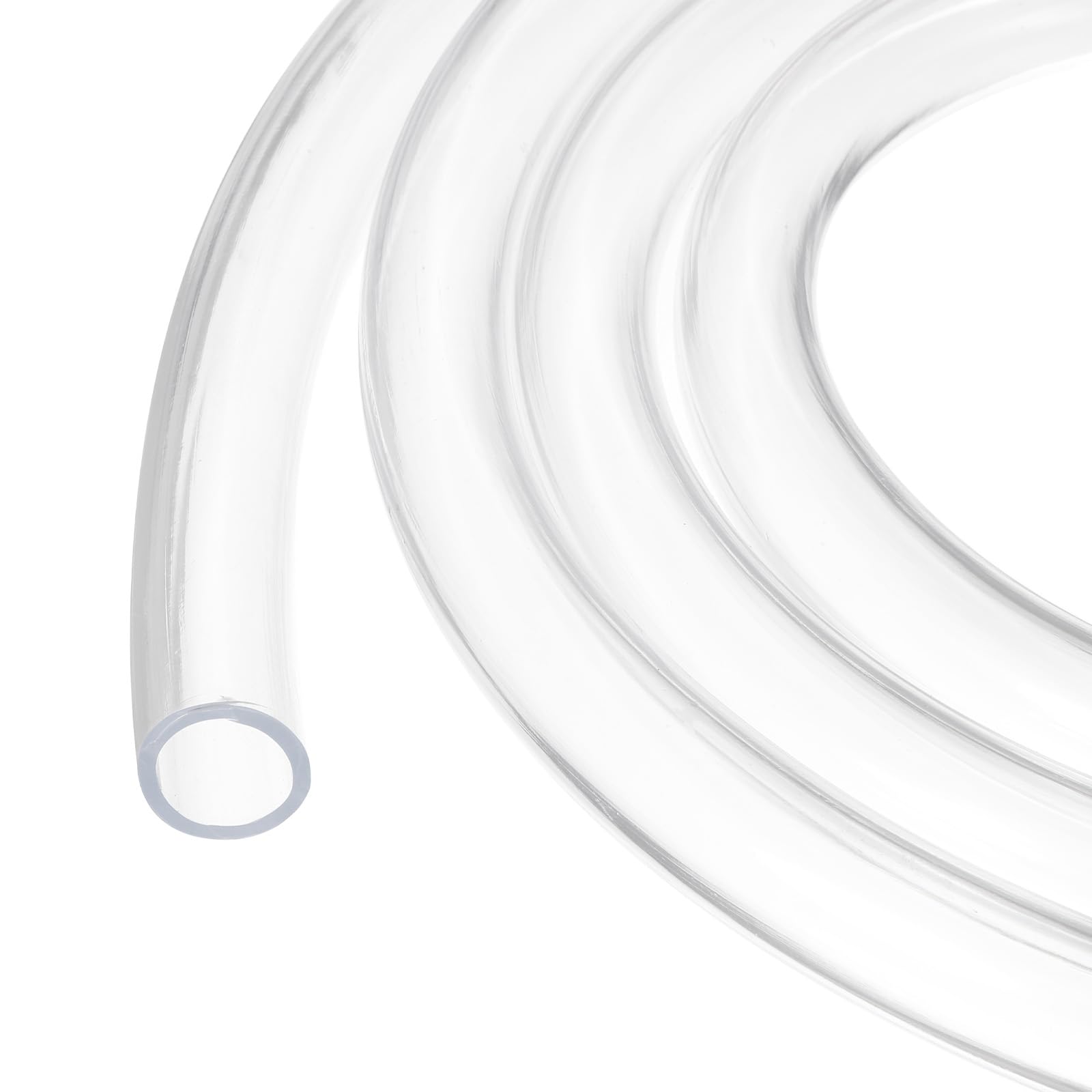 Rebower 10ft 19mm x 25.4mm Clear Plastic PVC Tubing Flexible Vinyl Tube, [for Garden Irrigation Water Hose, Fish Tank