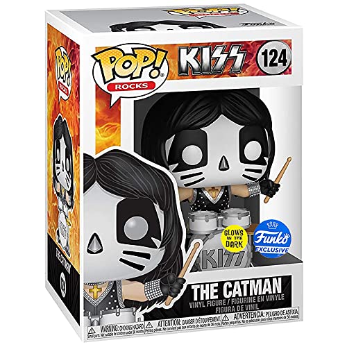 Funko Pop! Rocks 64505 Kiss The Catman Glow in the Dark Exclusive #124 - Les Beatles, Paul McCartney, John Lennon, RIngo Starr, George Harrison Funko Pop! Rocks 64505 Kiss The Catman Glow in the Dark Exclusive #124 – Image 4