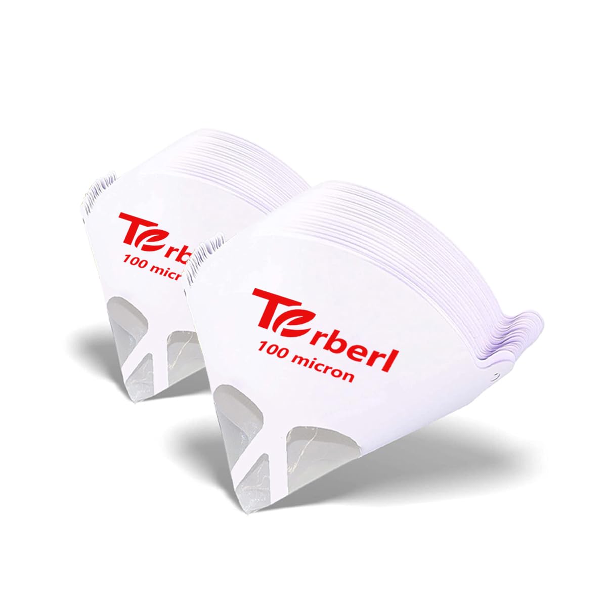 Terberl 100 Pack 100 Micron Paint Cone Paint Strainers, 100 Micron Paint Filter Paint Filter Cone with Fine Nylon Mesh - Automotive, Spray Guns, Arts & Crafts, Hobby & Painting Projects