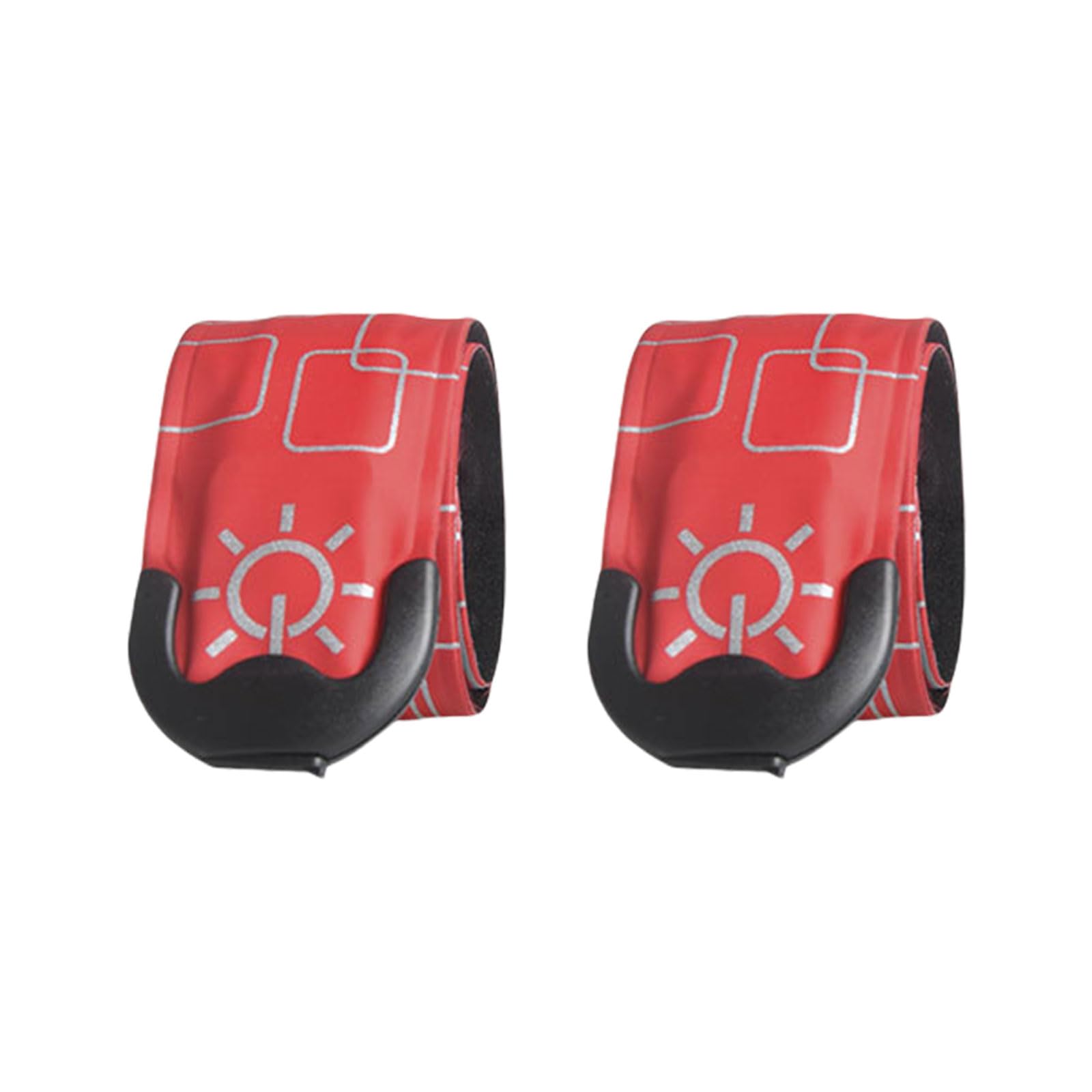 Laikoutd 2Pcs LED Wristband USB Rechargeable Light Wearable Running Arm Belt Outdoor Sports Running LED Glowing