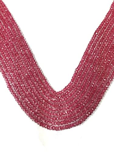 Cristal rose facetté 3mm de qualité supérieure pour bijoux raffinés