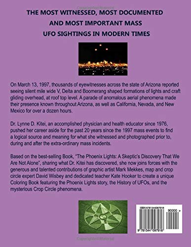 THE PHOENIX LIGHTS, UFOs & CROP CIRCLES COLORING BOOK (with colored Graphic Novel): Adventures of Sue FO (Field Observer) & Hugh FO