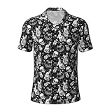 Funny Halloween Shirt Men’s Novelty Golf Shirts for Casual Wear and Unique Style 5-XL