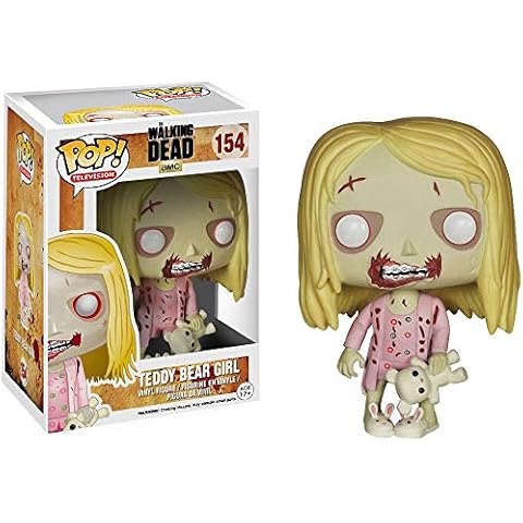 Funko Teddy Bear Girl: Walking Dead x POP! TV Vinyl Figure & 1 POP! Compatible PET Plastic Graphical Protector Bundle Cover