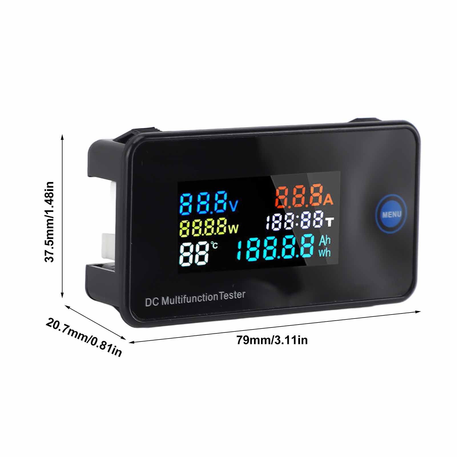Digitale AC Voltmeter-Ampèremeter 50-300V 0-100A - Wattmeter 6-in-1