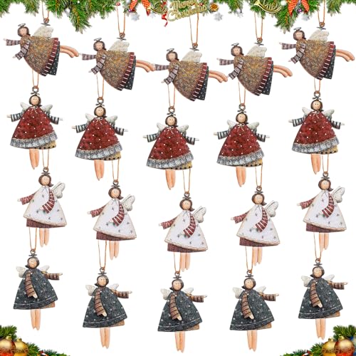 20 Stück Weihnachts Engel-Anhänger Engel-Christbaumschmuck mit...