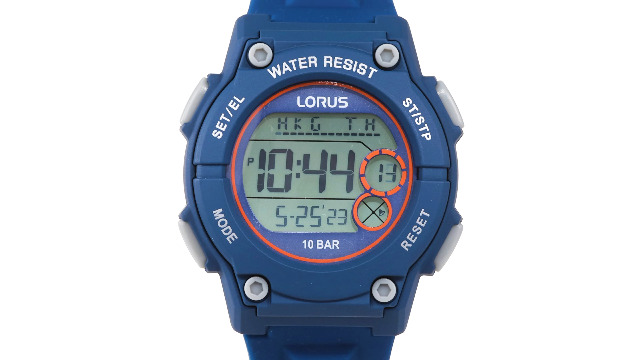 Lorus digitaal horloge silicon band black R2381PX9 | -NL