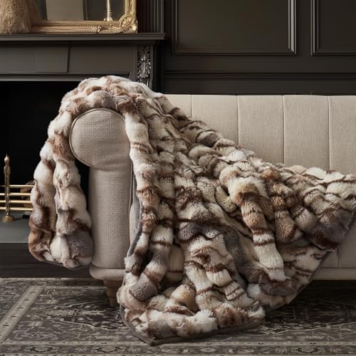 EverGrace Ultra Soft Luxury Fluffy Faux Rabbit Fur...