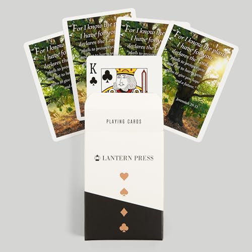 Baraja de 52 cartas tamaño póker Jeremiah 29:11 inspiracional miniatura 6