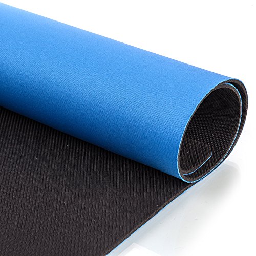 GAMELAND Anti Slip and Noise Reduction Rubber Foam Mahjong Mat Card Game Table Cover Poker Mat Board Game Table Cover 32.6 x 32.6 inches- Blue