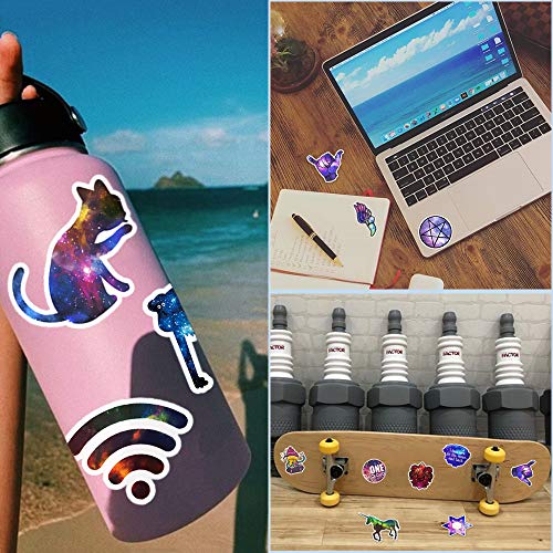 Qtl Waterproof Vinyl Stickers For Laptop Skateboard Car Decal (50Pcs Galaxy Style) #TOP2