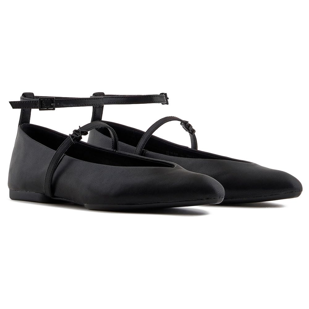 Armani Exchange Miriam, WOMAN Ballet Flat, Black,
