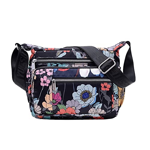 BOTCAM Shisha Bolsos Bolso de mujer Bolso de hombro de nylon impreso con un solo hombro Bolso de...