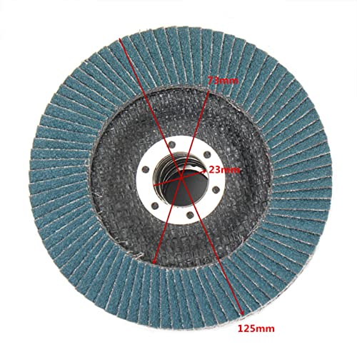 BIBAA 10Pcs Flap Discs 125mm Sanding Discs 5