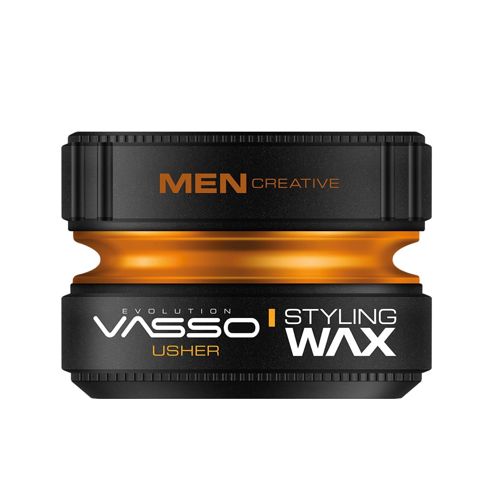 Vasso Pro-Aqua Usher Hair Styling Water Based Gel Wax, Orange, 150 ml