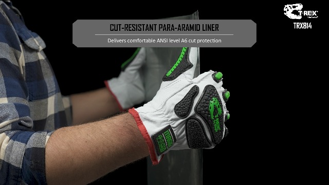 Image of MAGID T-REX Rebel Series ANSI A6 Goatskin para-Aramid Impact Gloves, 6 Pairs, 13 /4XL (TRX814)