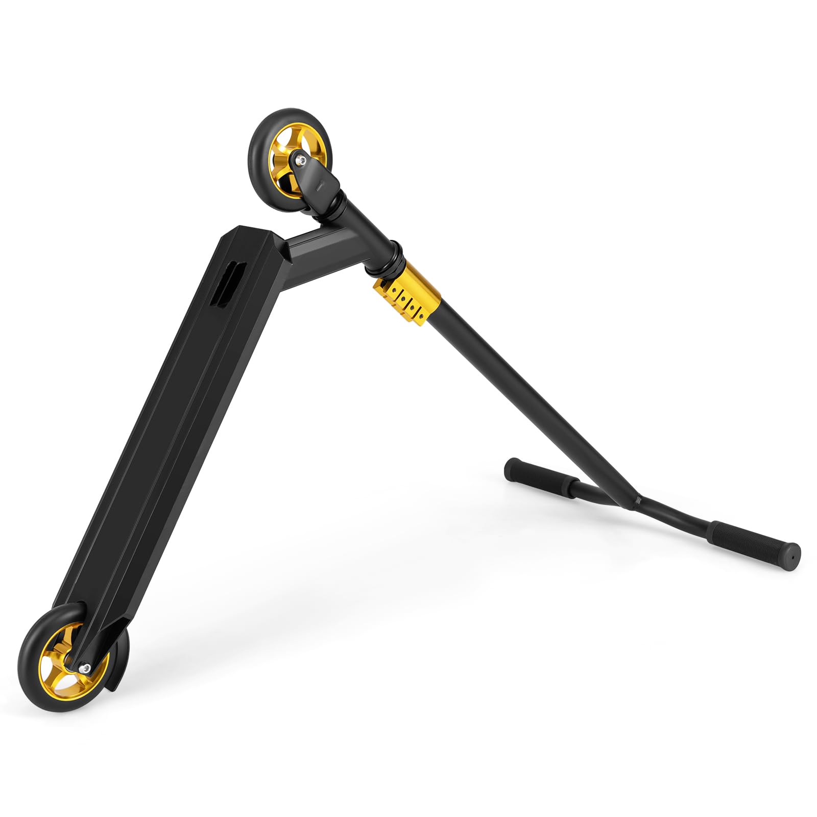GYMAX Trottinette Pro Stunt pour Enfants et Adolescents à partir de 10 Ans | Freestyle léger avec roues en polyuréthane et plateau en aluminium, rotation à 360 ° sur guidon de rue