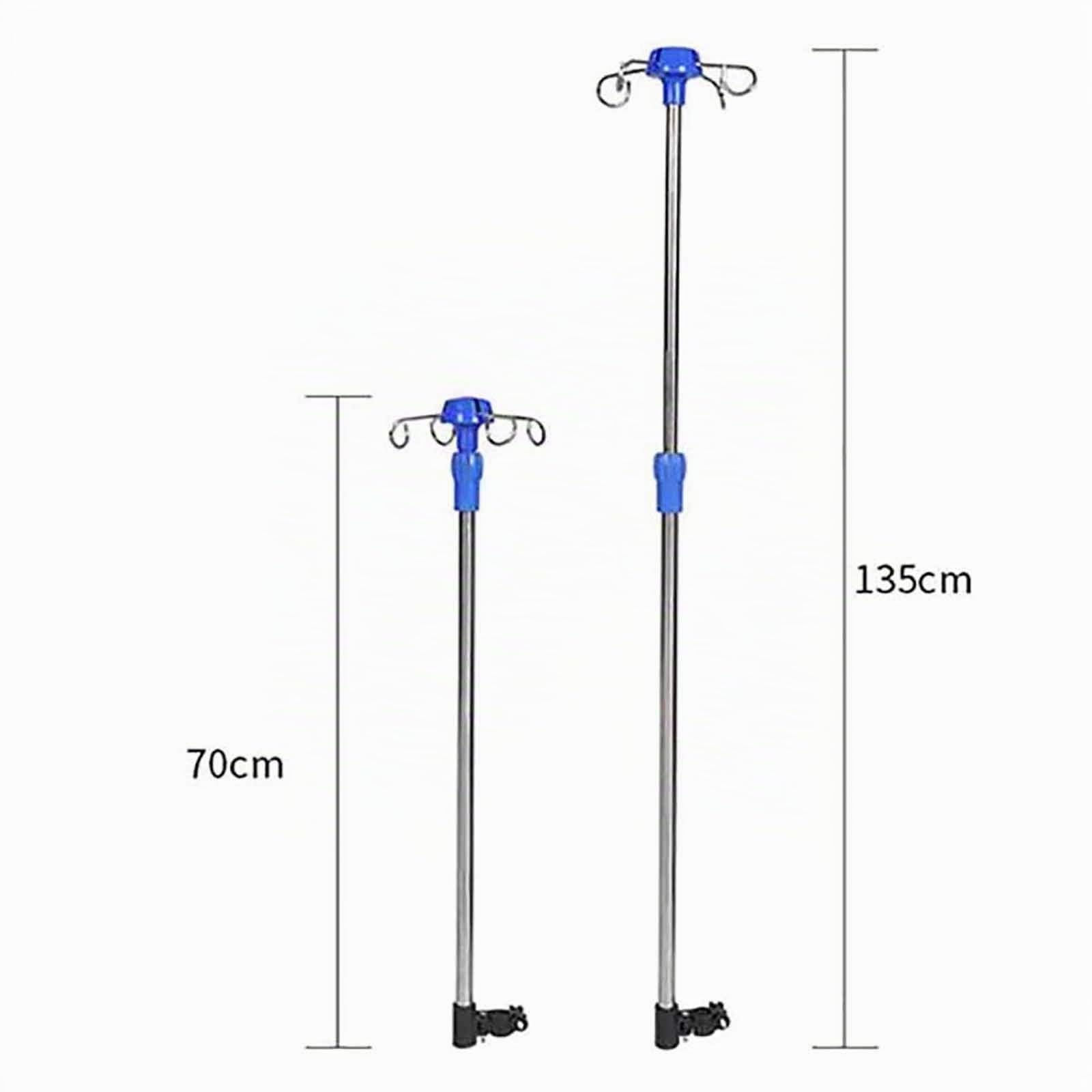 IV-Soporte para Goteo, Soporte intravenoso para Silla de Ruedas, Soporte para suero intravenoso con Acero Inoxidable, Soporte de exhibición de Altura Ajustable