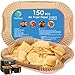 150PCS Air Fryer Liners for Ninja Dual, AF300UK AF400UK Disposable Paper Liners Accessories, Airfryer Parchment Liners Compatible with Ninja Cosori Cecotec and Other Dual Zone Air Fryers