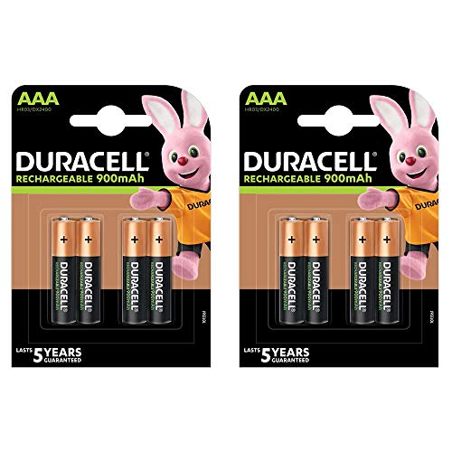 Duracell - Piles Rechargeables - AAA - Pack de 8