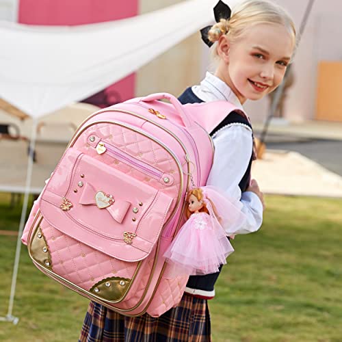 image for AO ALI VICTORY Backpack for Girls, Waterproof Kids Backpacks School Ba