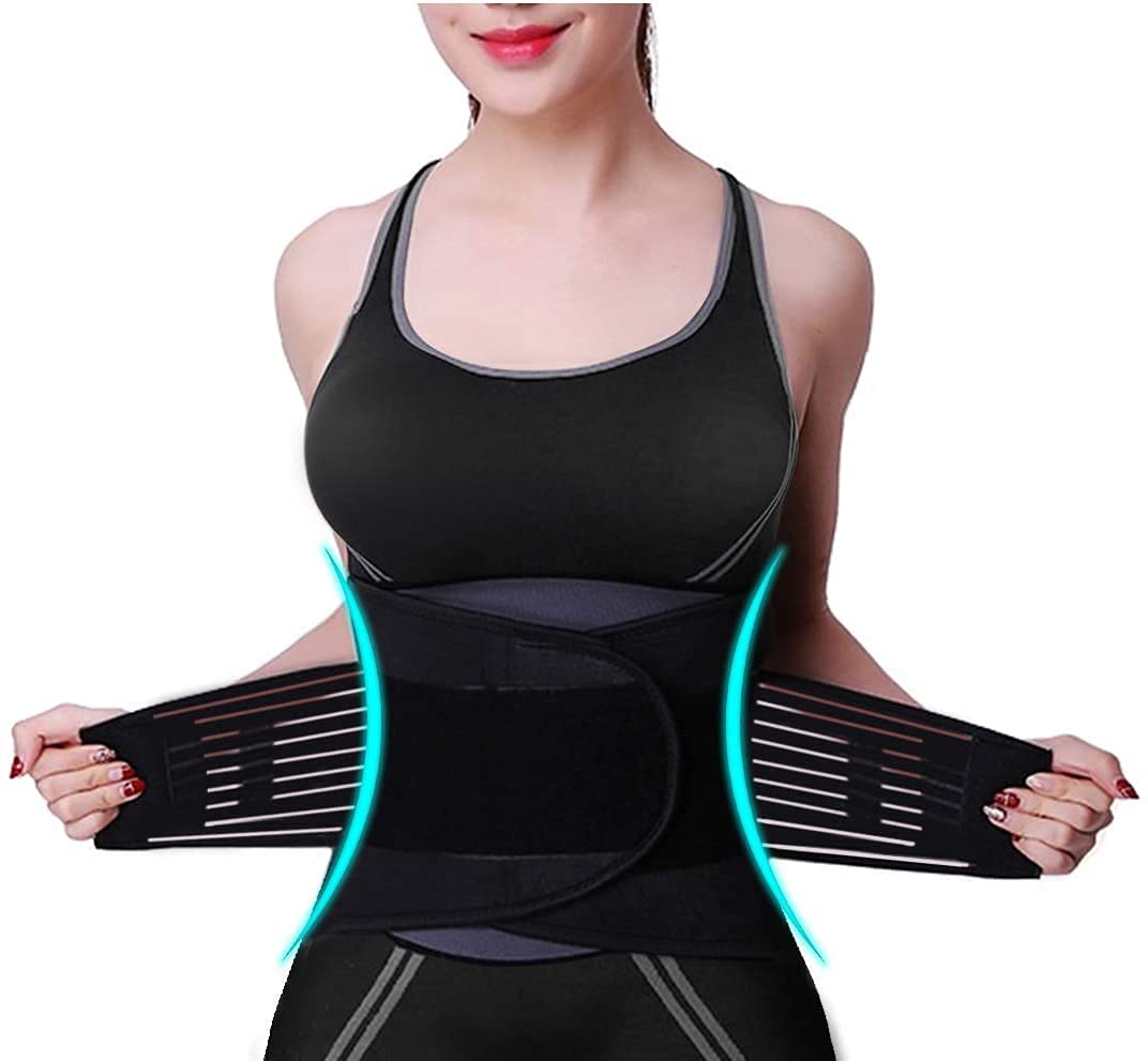 Waist Trimmer Belt for Women & Men,Adjustable Waist Trainer Helps Abdominal Aerobic Exercise & Slimming Body Effect,Strengthens The Core With Strong Support for Waist & Lumbar Spine