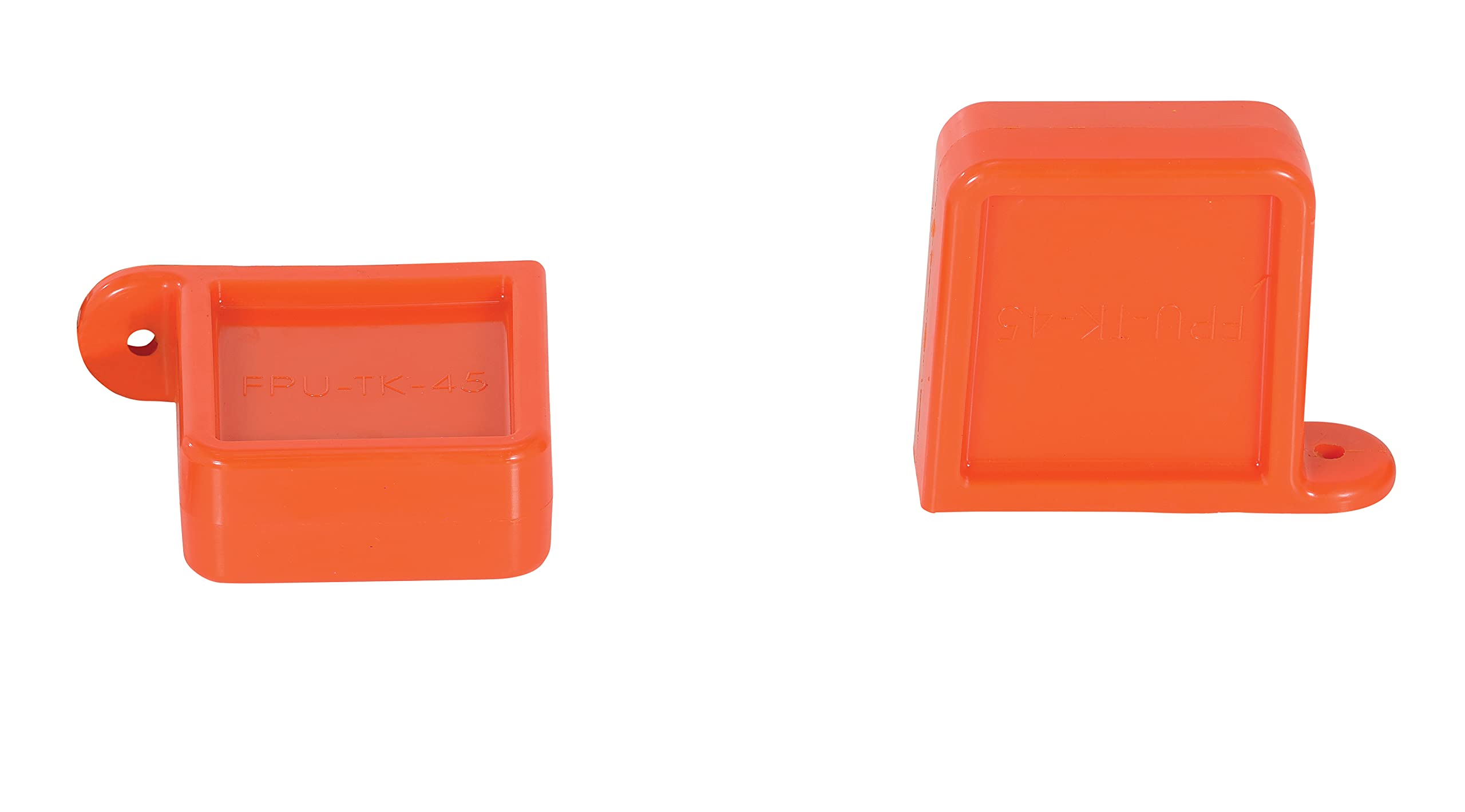 Vestil FPU-TK-45-M-OR Thick Polyurethane Magnetic Fork Tip Protector 5-5/8 in. x 3/4 in. Fork Pocket Orange