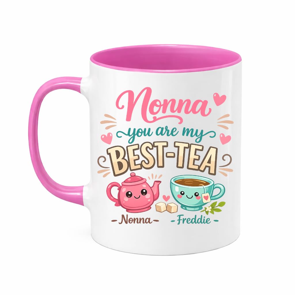 D Design Invent Print! Personalised Nonna Gift Best-Tea Mug Present Keepsake for Mother's Day - 11oz Capacity