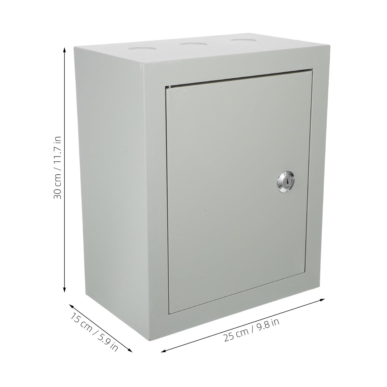 Caja Eléctrica Exterior Resistente Intemperie de Hierro Plata