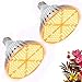 120W Ampoule LED de Croissance à Spectre Complet 180 LEDs Lampe Horticole E27 Lampe pour Plante pour Plantes, Sunlike Plante D'intérieur élèvent des Fleurs de Ampoules de Lumières pour Jardin,2 pack