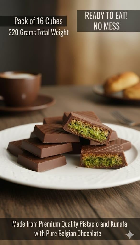 【choco】 Pistachio Kunafa Chocolates | Authentic Dessert with Rich