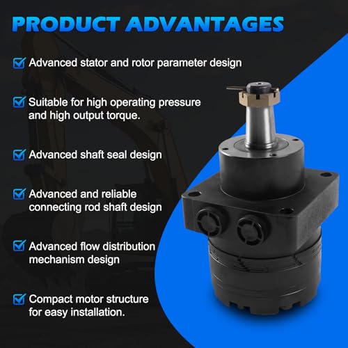 Image of 5100407 | TF0240LS080AAFB | Hydraulic Motor | GDA10100 | TCA12678 | for Great Dane John Deere Chariot Scag 483190 Ferris | 5100407 Bobcat 4159280 Gear HGM-15E-3138 Stens 025-507 Oregon 27-504