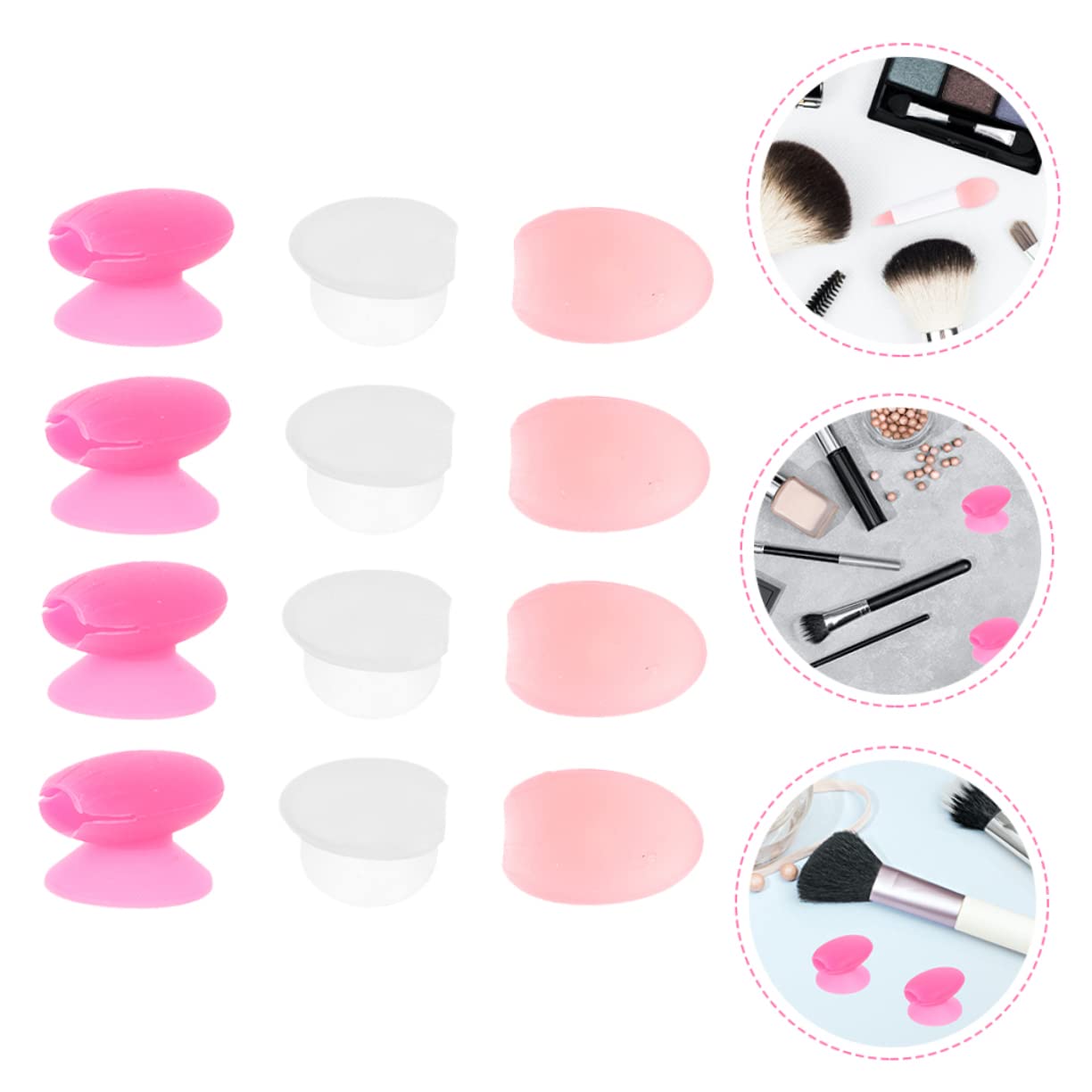 Gogogmee Silicone Lip Brush Anti-lost Cover Makeup Brush Head Cap for Travel Family School
