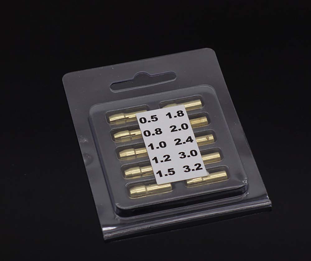 20 pezzi di precisione in ottone trapano mandrino 0.5-3.2mm ottone pinza trapano adatto per utensili rotativi Dremel raccogliere portautensili trapano elettrico rettifica
