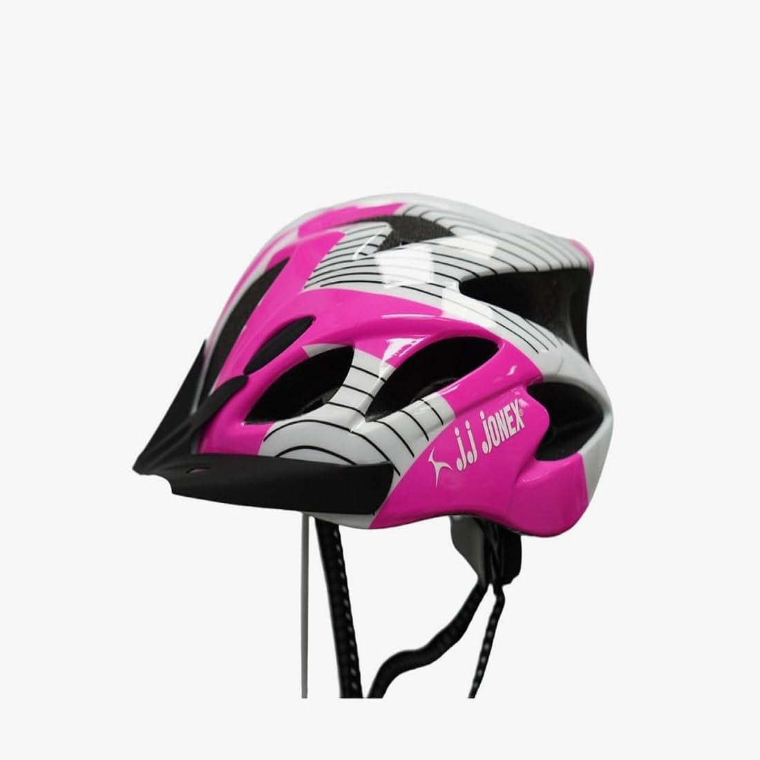 JJ JONEX Multi-Sport Adjustable Helmet with Removable Visor Lightweight Cycling, Skating & MTB Helmet with Comfort Padding Secure Fit-picture-28