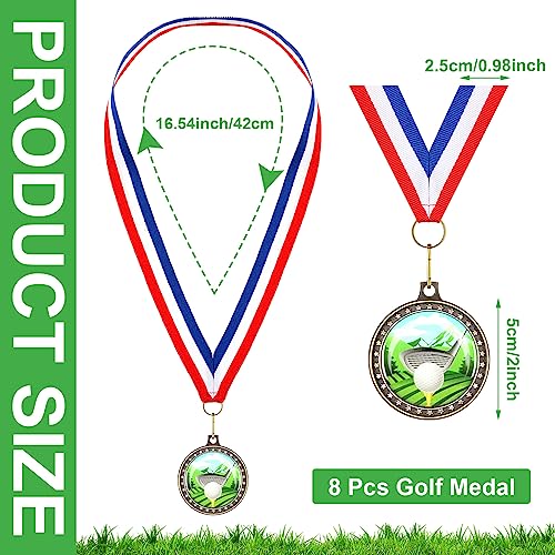 Inbagi 8 Pcs Golf Medals